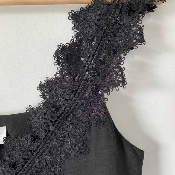 CAMI NYC | 100% Silk Camisole black lined - Picture 4 of 11